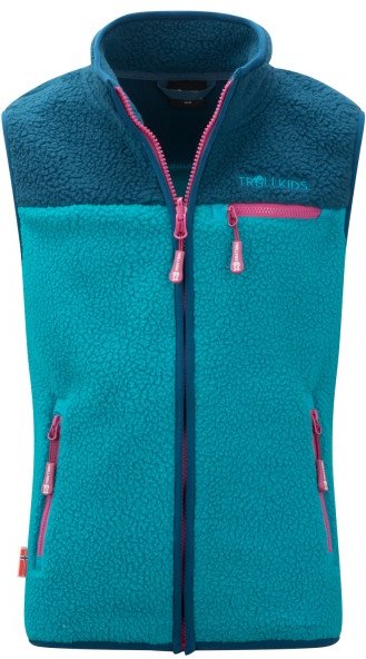 Trollkids - Kid's Hemsedal Vest - Fleeceweste Gr 104 türkis