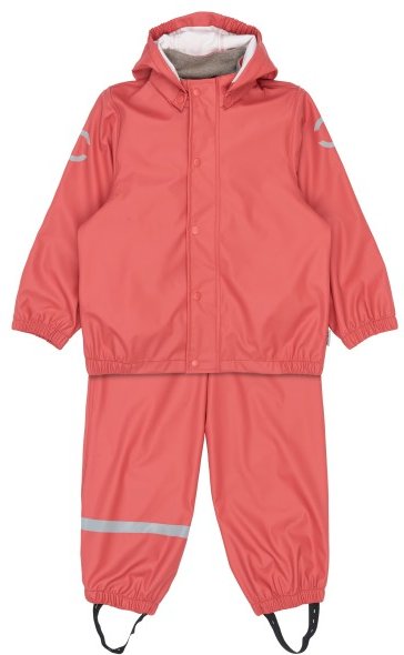 Mikk-Line - Kid's PU Rain No Suspenders - Overall Gr 122 rot