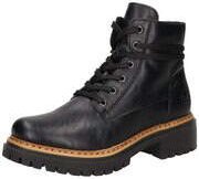 Rieker Schnür Boots Damen schwarz