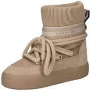 Tommy Hilfiger Tech Logotape Snowboot Damen beige