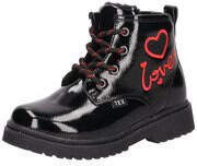 Leone for Kids Schnür Boots Mädchen schwarz