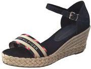 Tommy Hilfiger Corporate Webbing Low Wedge Damen blau