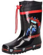 Transformers Gummistiefel Jungen schwarz