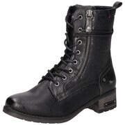 Mustang Schnürstiefelette Damen schwarz