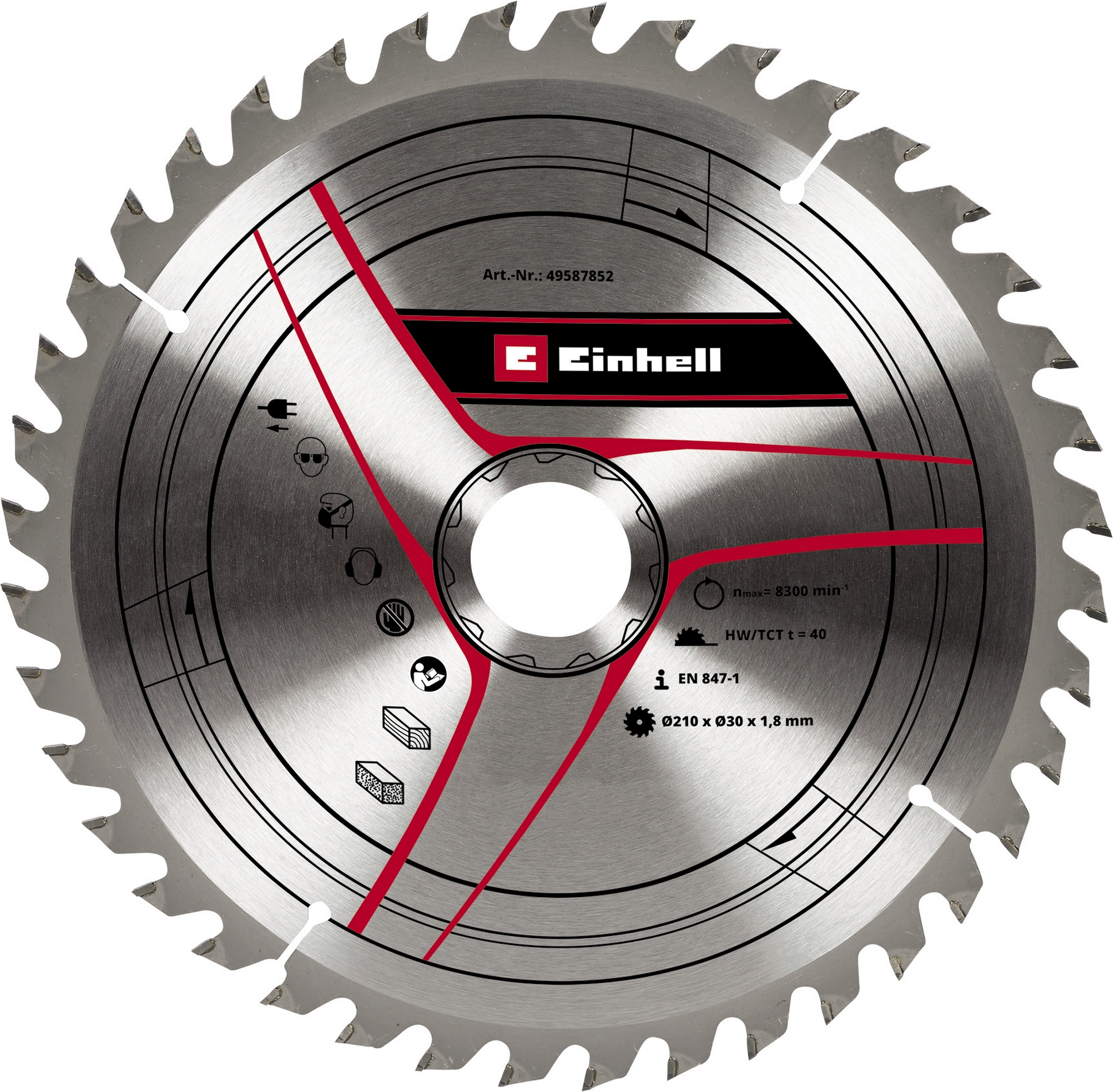 Einhell Kreissägeblatt Hartmetall Ø 210 x 30 x 1,8 mm