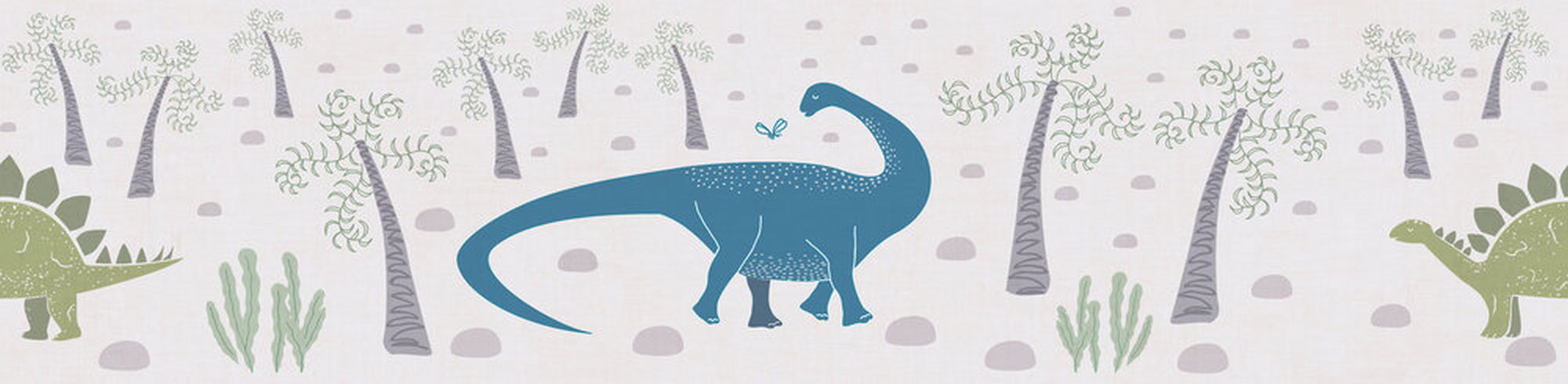 Thumbnail - A.S. Création Bordüre 'Lilly & Luis' Dinos beige 0,13 x 5 m