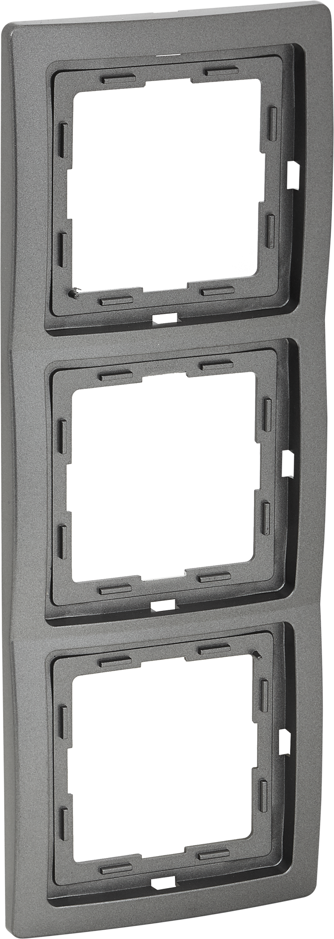 Kopp Abdeckrahmen 'Venedig' 3-fach platinfarben