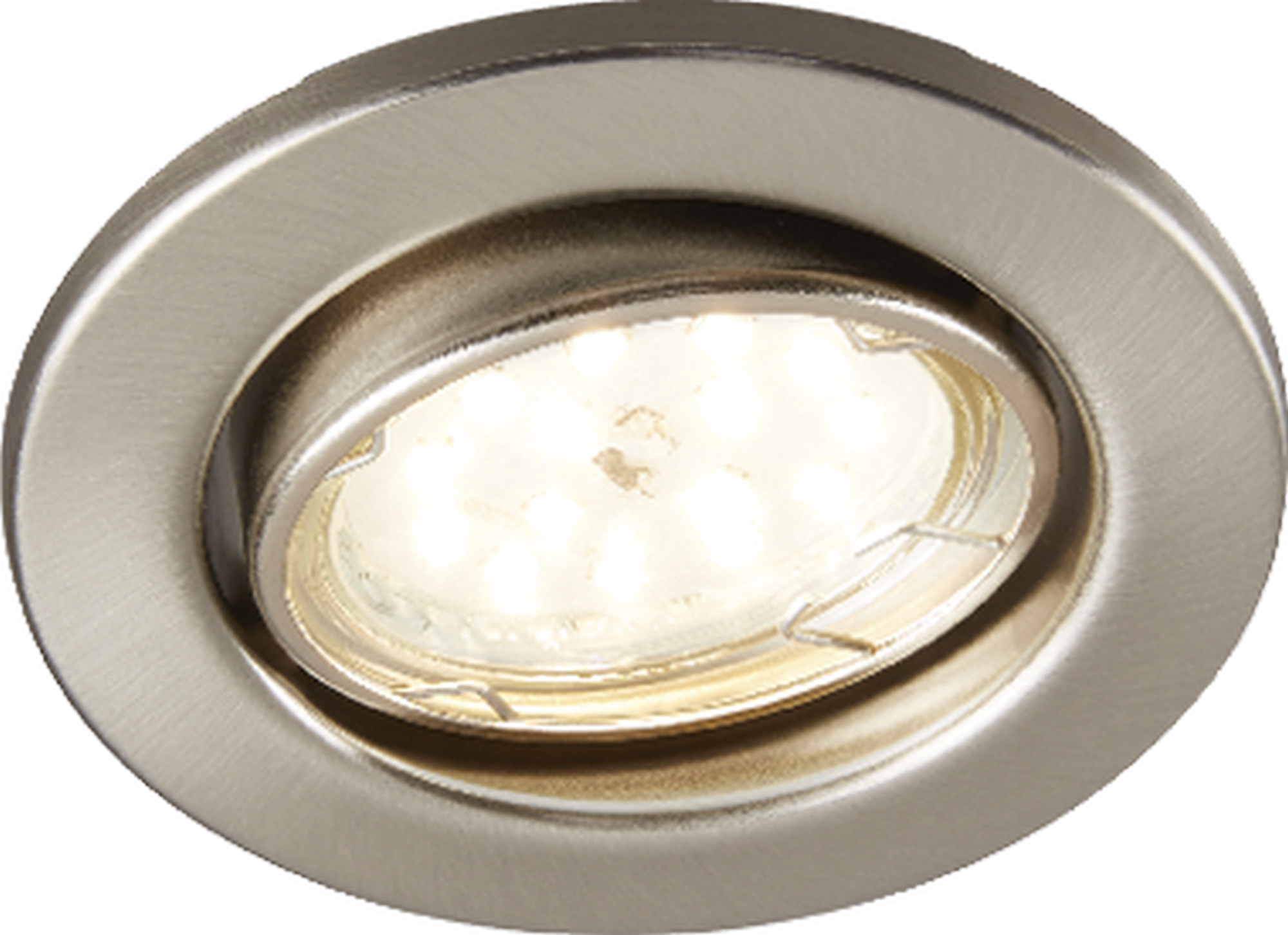 Thumbnail - toom LED-Einbauleuchten-Set nickelfarben Ø 8,6 cm 3 Stück