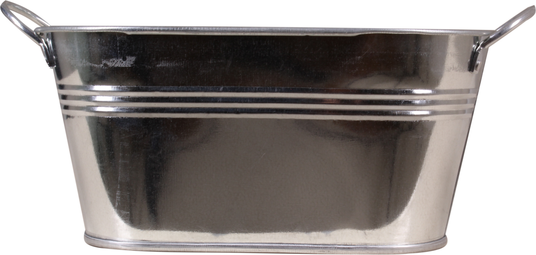 Pflanzgefäß Zink silbern Ø 22 cm