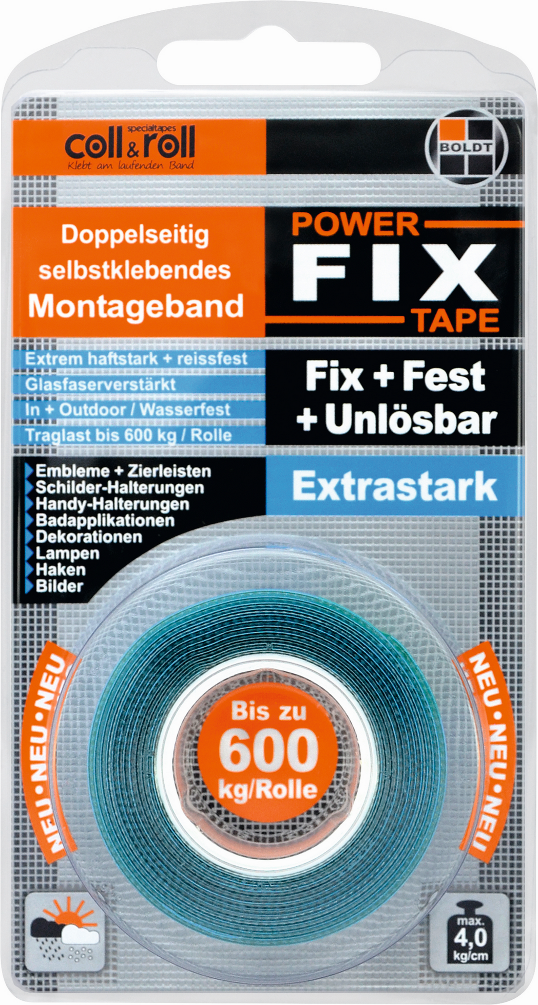 Boldt Montageband 'PowerFIX' extrastark unlösbar 1,5 m