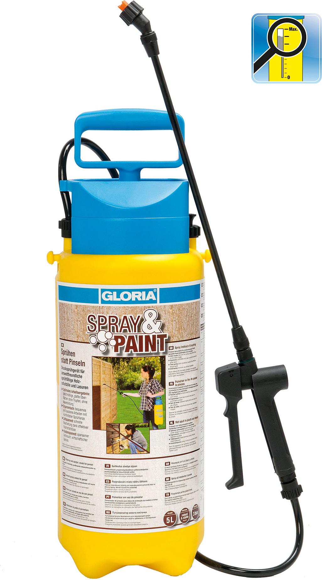 Gloria Drucksprühgerät 'Spray&Paint' 5 l