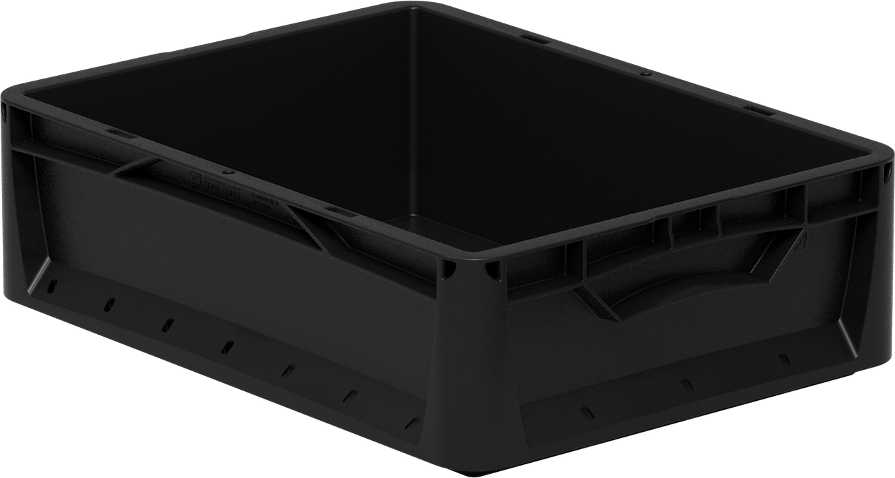 Surplus Systems Eurobox geschlossen schwarz 40 x 30 x 12 cm 11,2 l