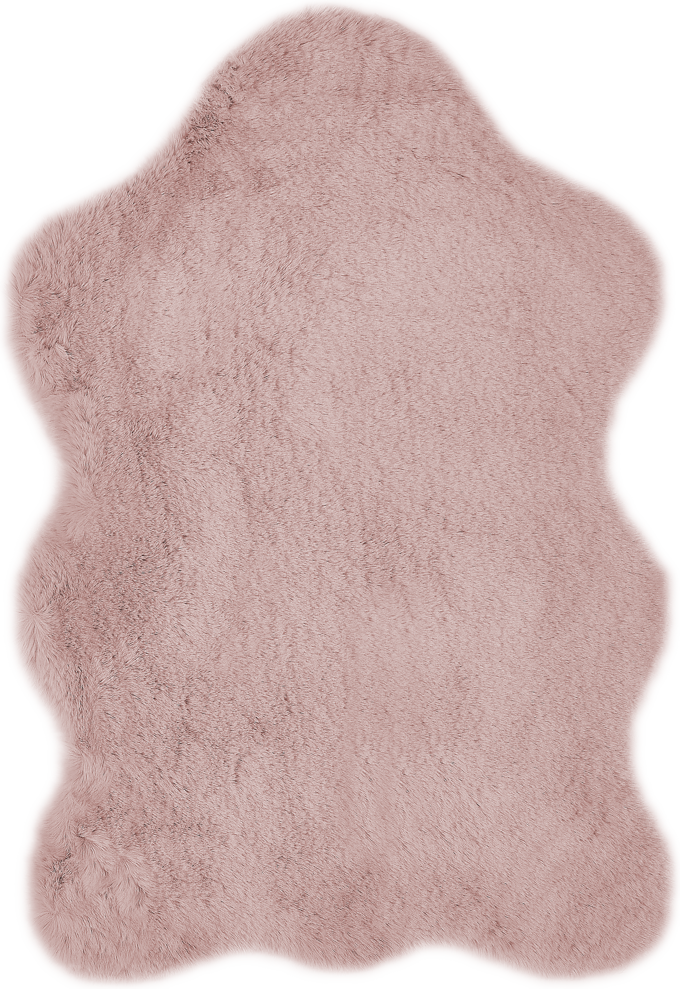 Luxor Living Kunstfell-Teppich 'Coste' altrosa 55 x 80 cm