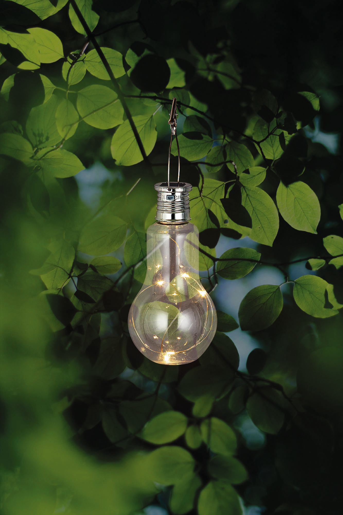 toom Solar-Gartenleuchte transparent Ø 7,5 cm