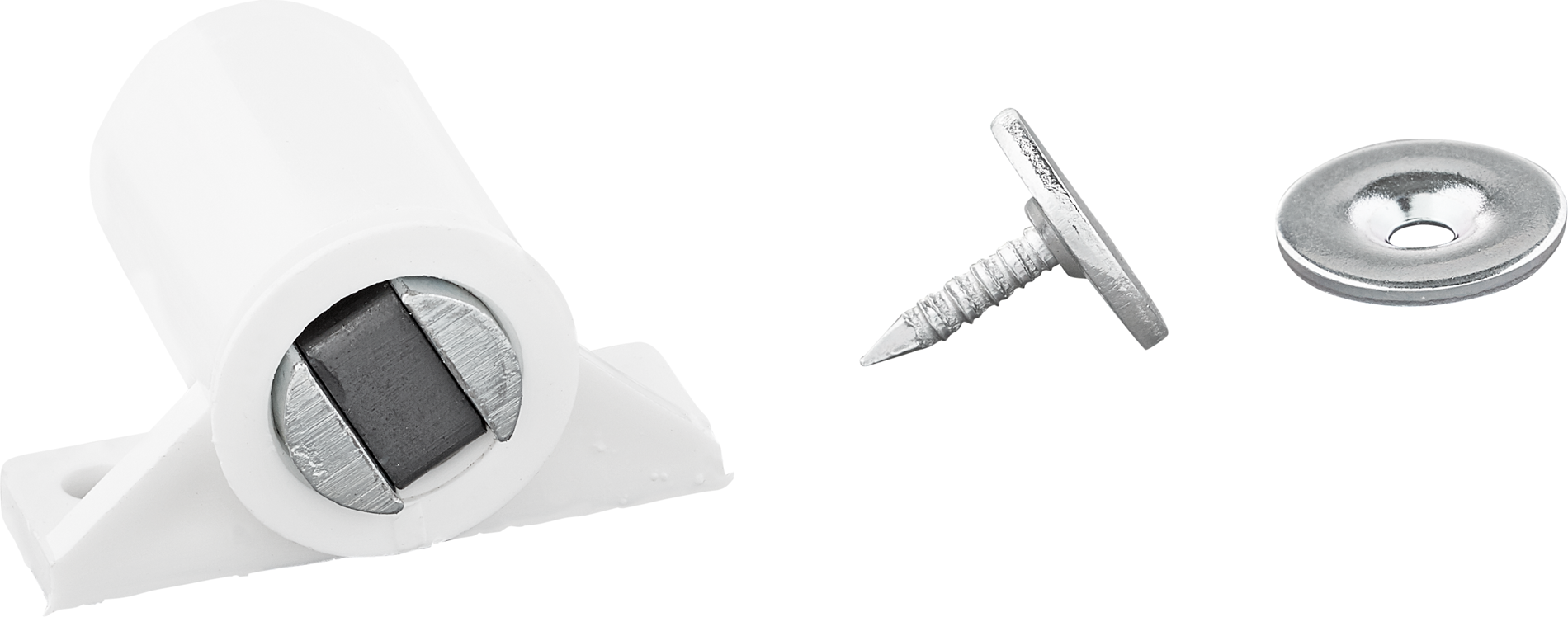 toom Magnetschnäpper weiß 3,2 x 2,8 x 1,8 cm