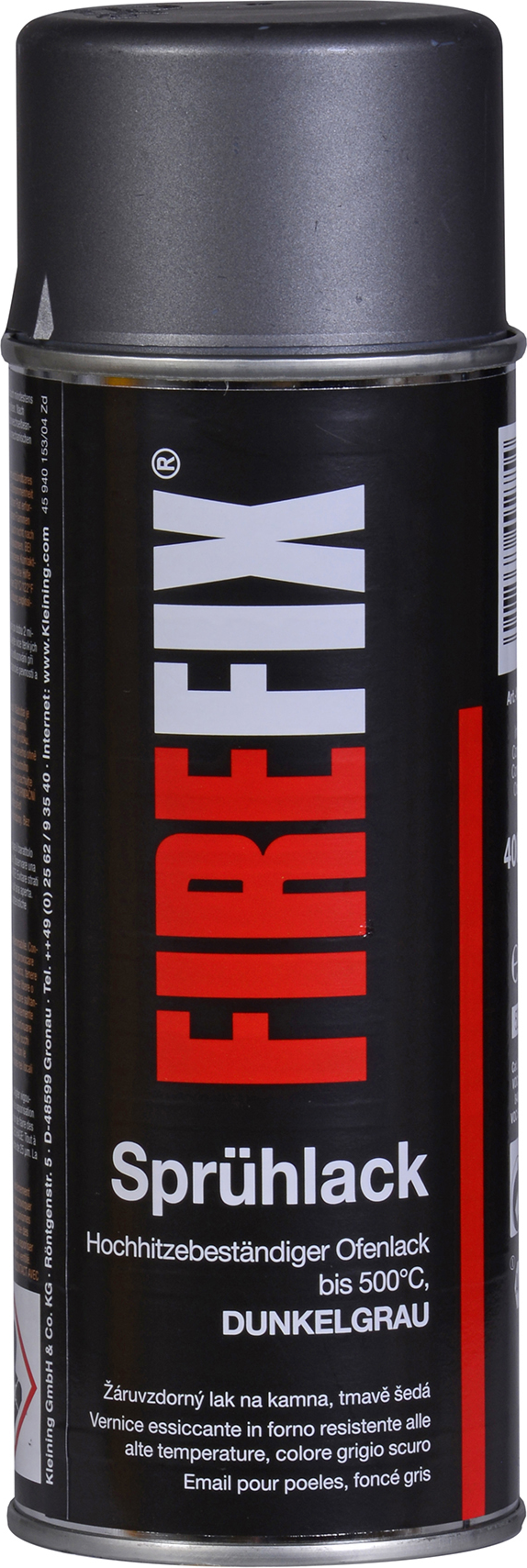 Firefix Ofenlack dunkelgrau 400 ml