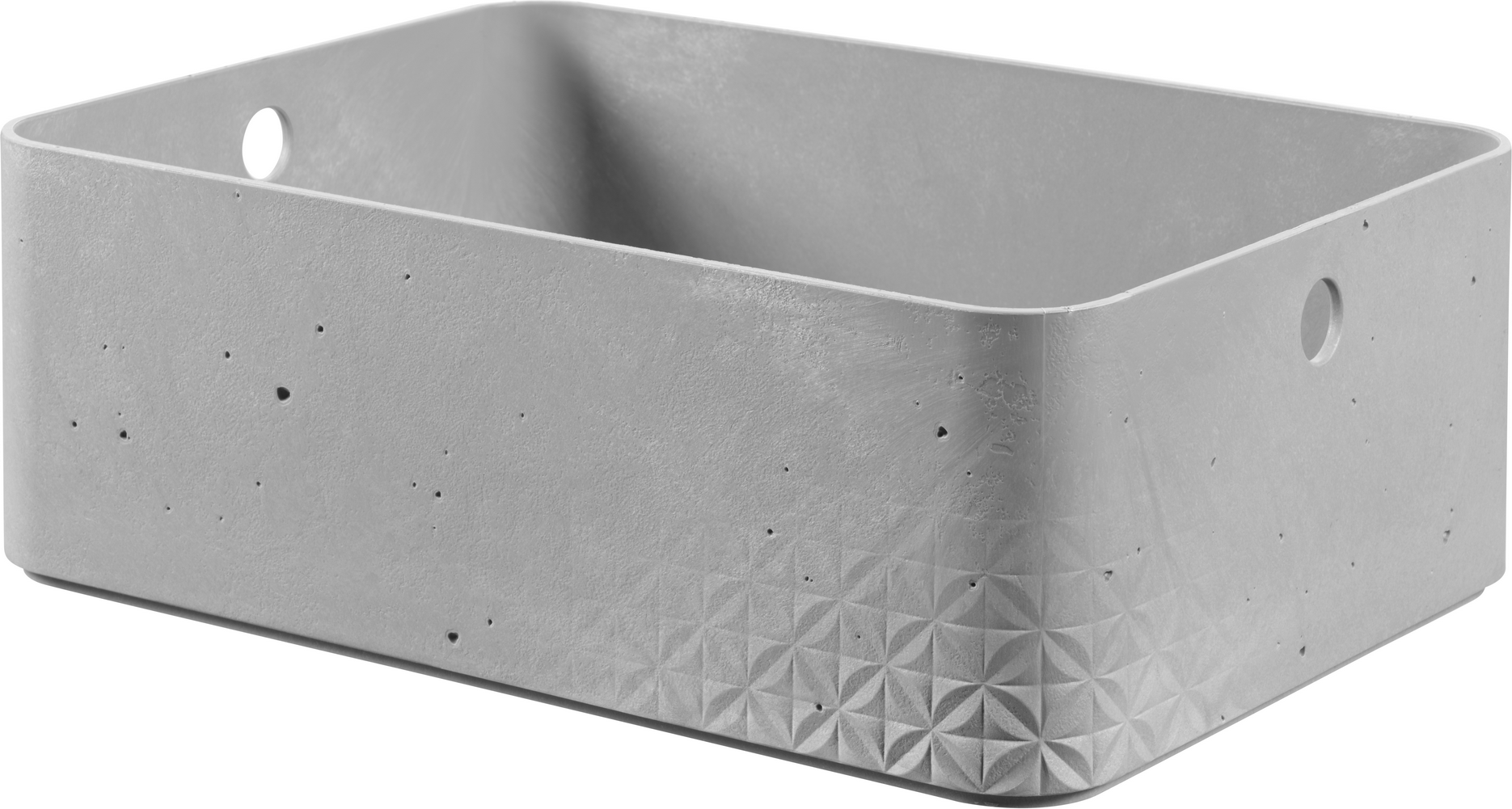 Curver Aufbewahrungsbox 'Beton' M, rechteckig 34 x 24 x 12 cm