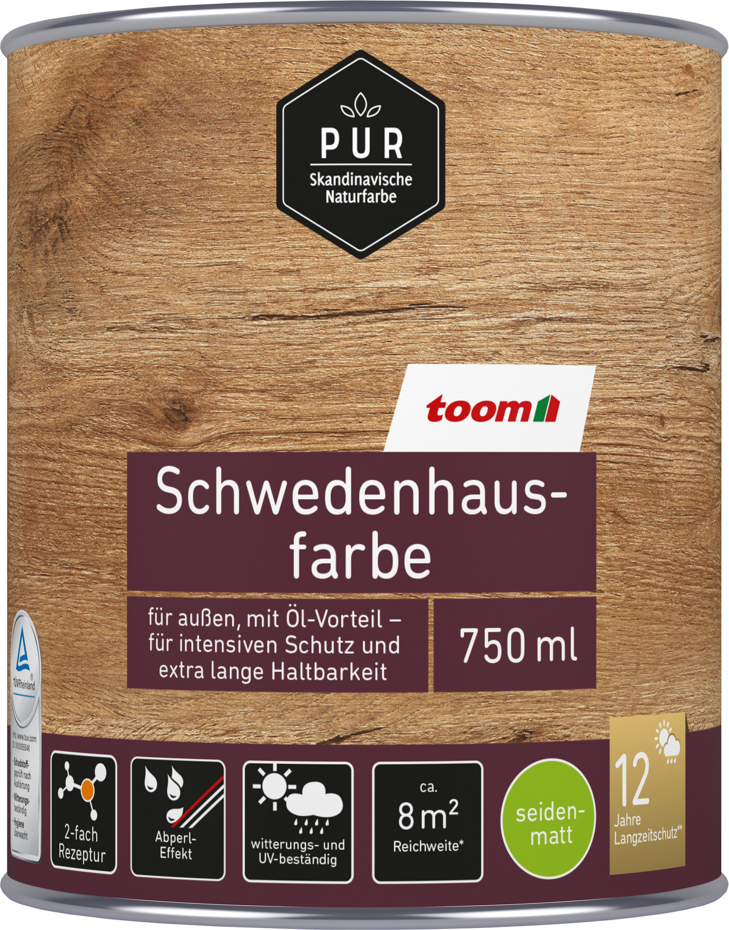 toom Schwedenhausfarbe enzianblau 750 ml