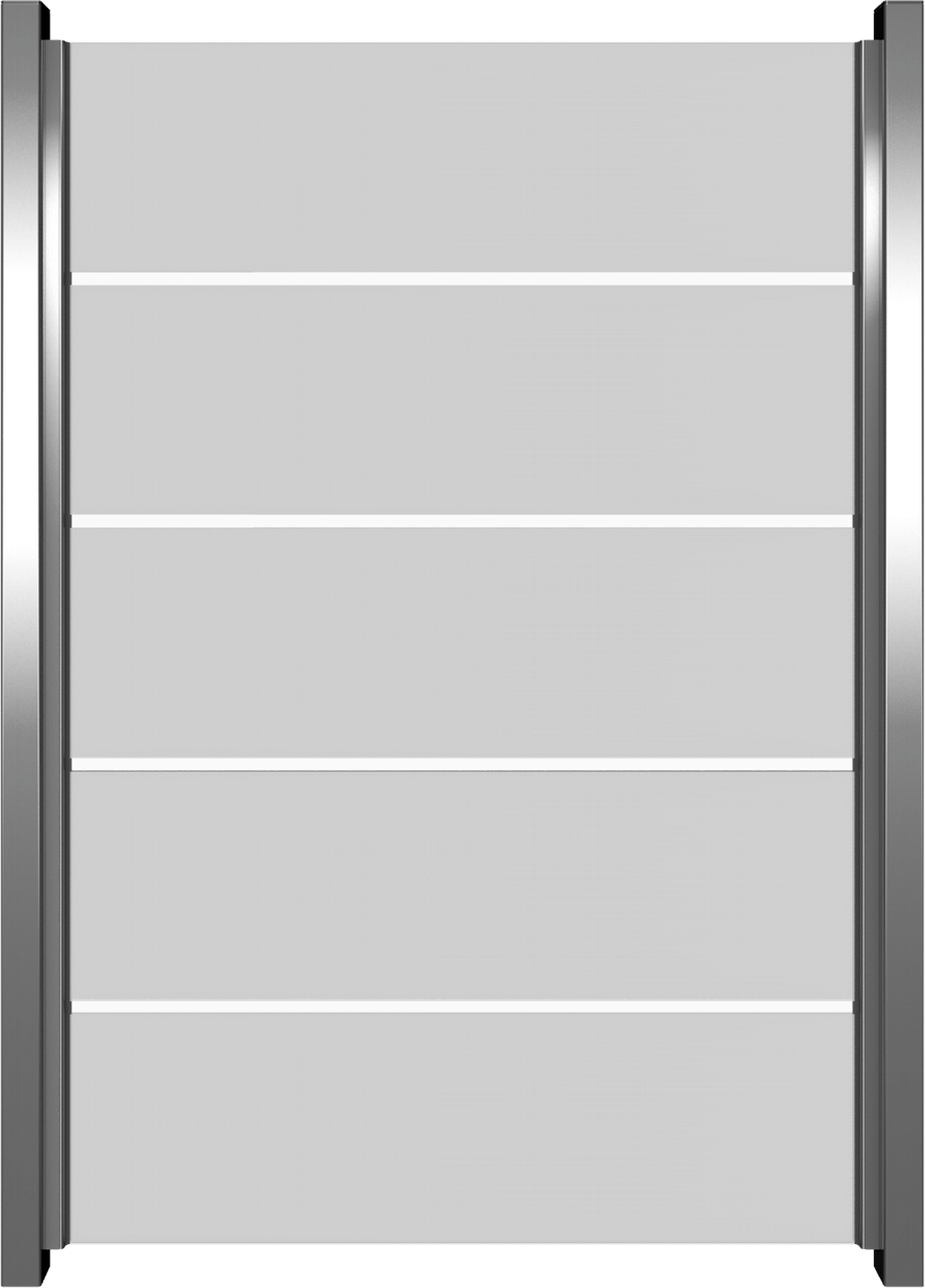 GroJa Fertigzaun 'Ambiente' hochkant Streifen 120 x 180 cm