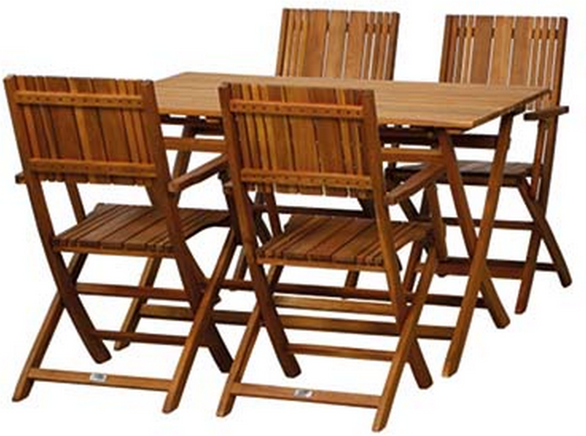 Siena Garden Gartenmöbel-Set 'Falun' mit Klappsesseln Akazie braun 5-teilig