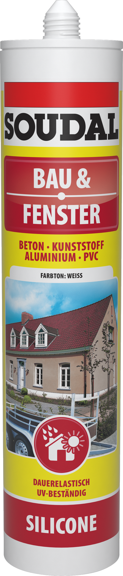 Silikon 'Bau & Fenster' weiß 300 ml