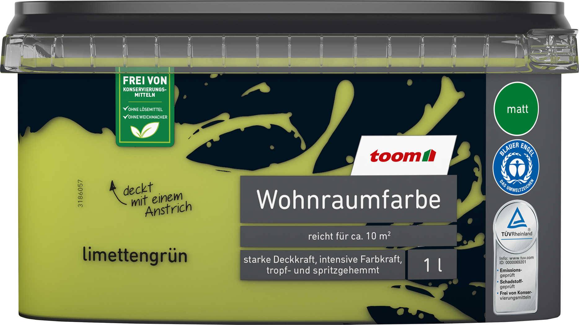 Thumbnail - toom Wohnraumfarbe limettengrün matt 1 l