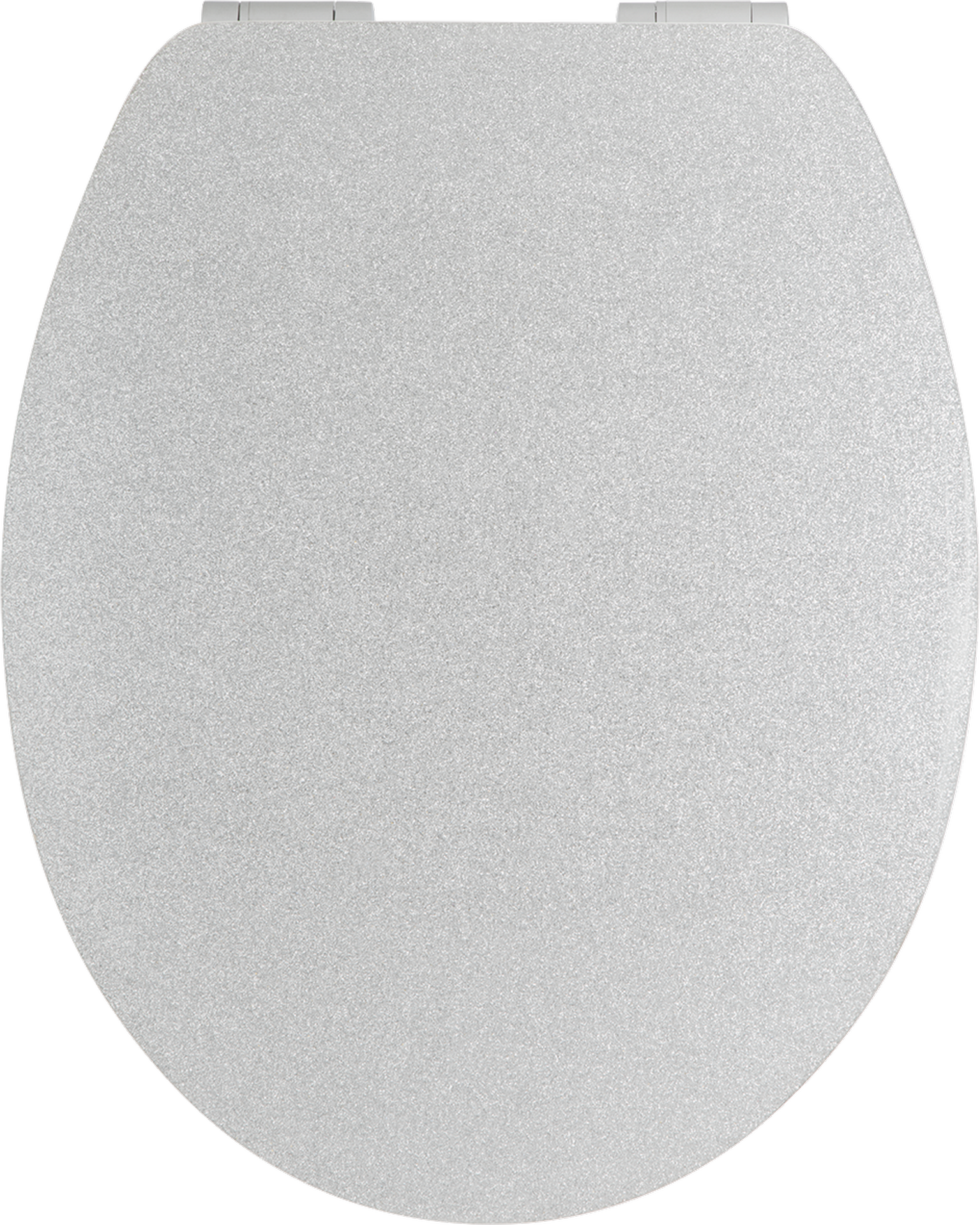 toom WC-Sitz 'Glitzer' mit Absenkautomatik silber Holzkern