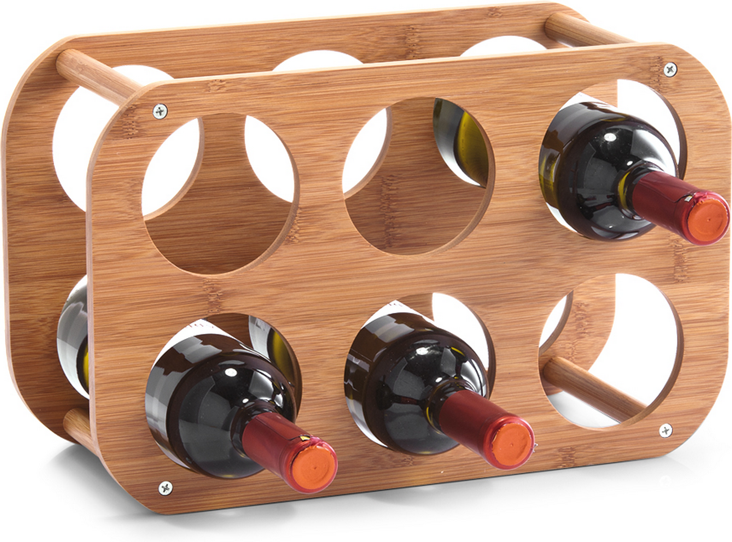 Zeller Weinregal bambusfarben 38 x 16 x 24 cm