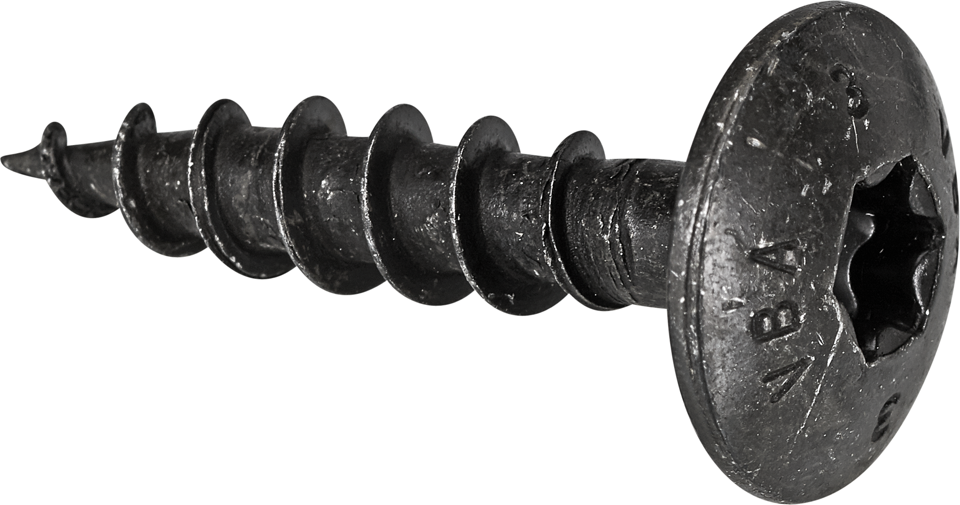 Thumbnail - Torbandschrauben T30 Torx Stahl schwarz verzinkt 6 x 30 mm 50 Stück
