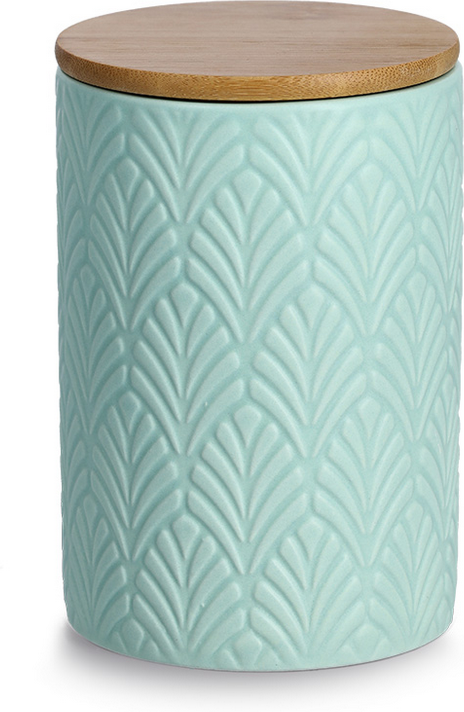 Zeller Vorratsdose mintfarben 720 ml mit Bambusdeckel