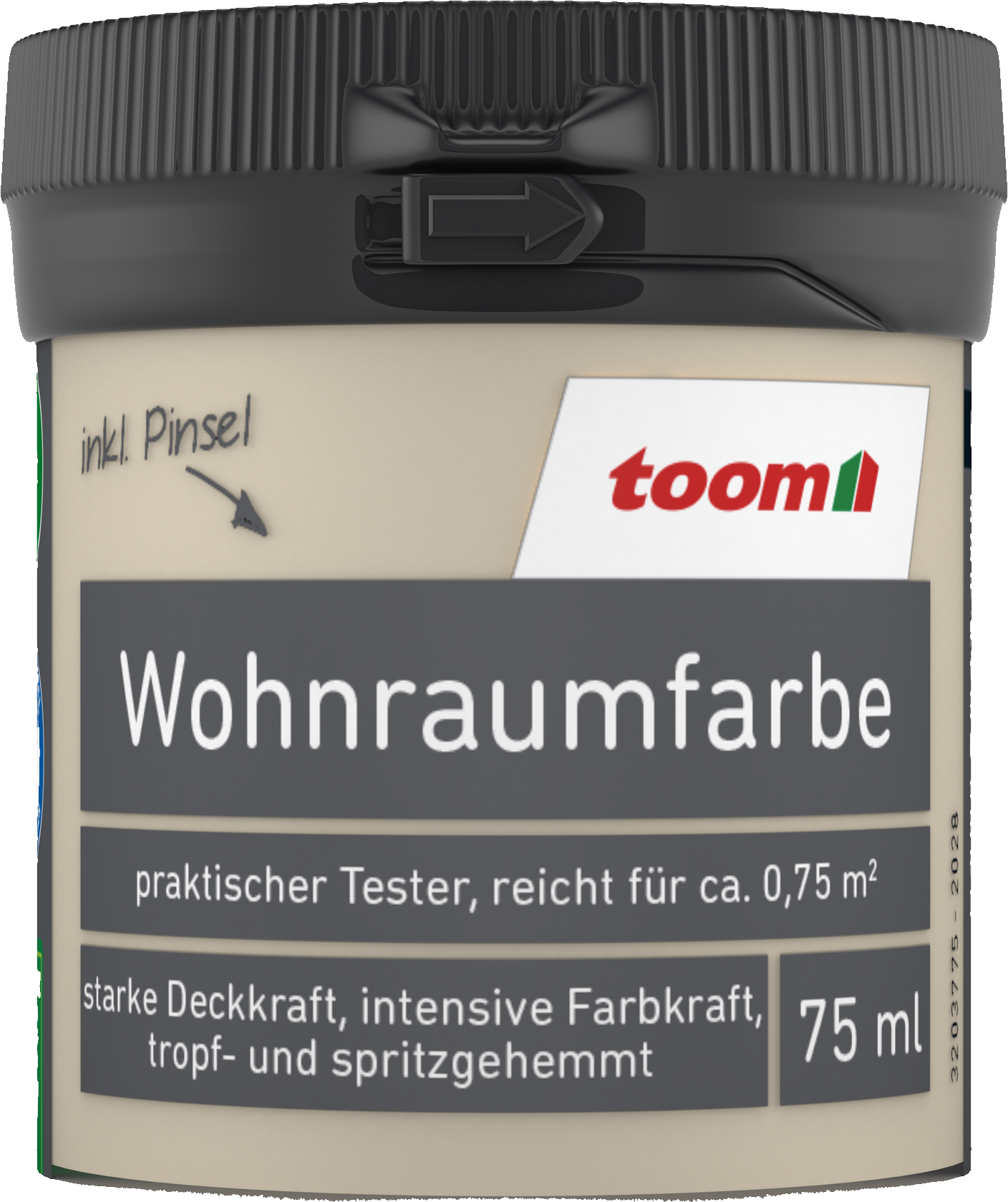 toom Wohnraumfarbe sandfarben matt 75 ml