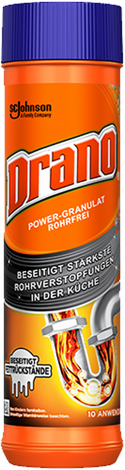 Drano Abflussreiniger 'Power Granulat' 500 g