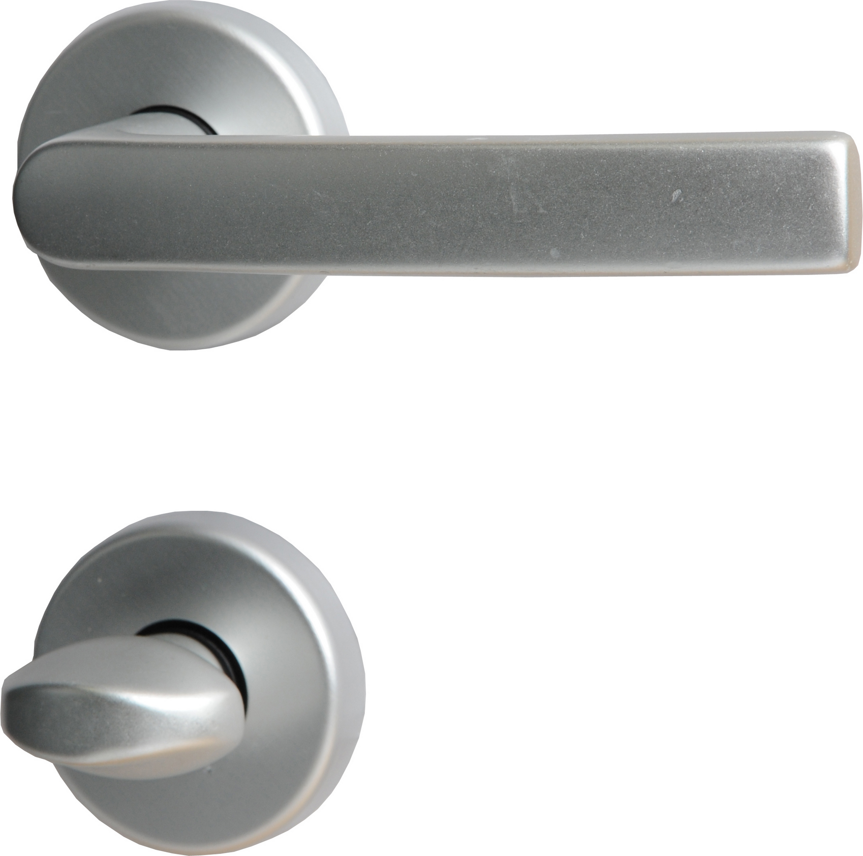 Alpertec Rosettengarnitur 'Verena' Aluminium F1 eloxiert, für Bad/WC