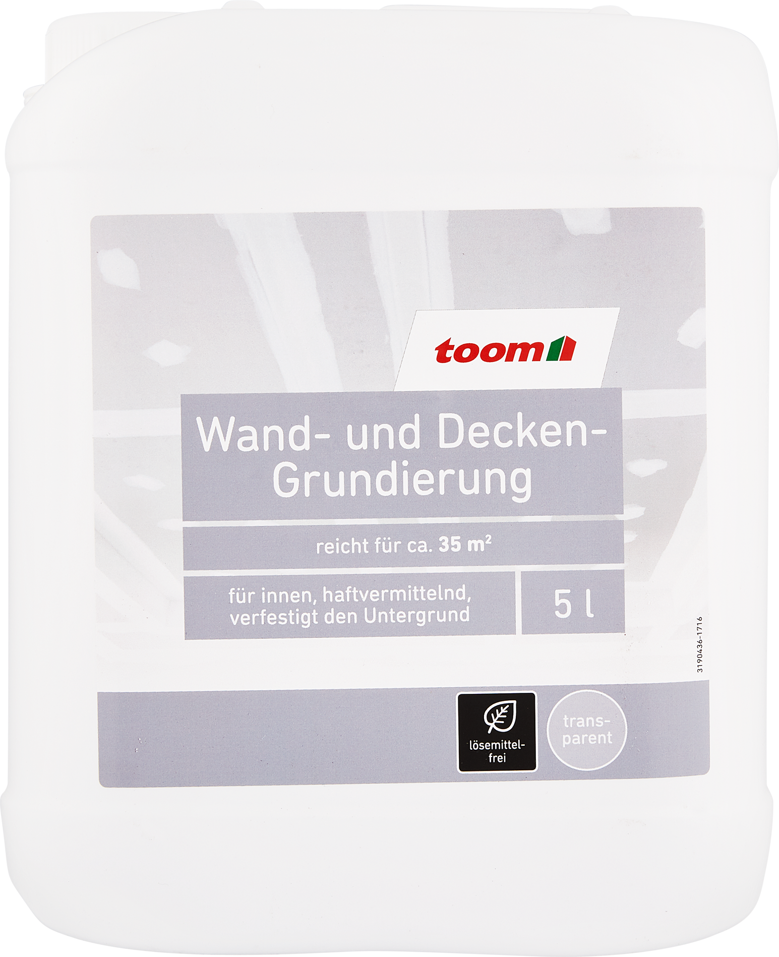 toom Wand- und Decken-Grundierung transparent 5 l