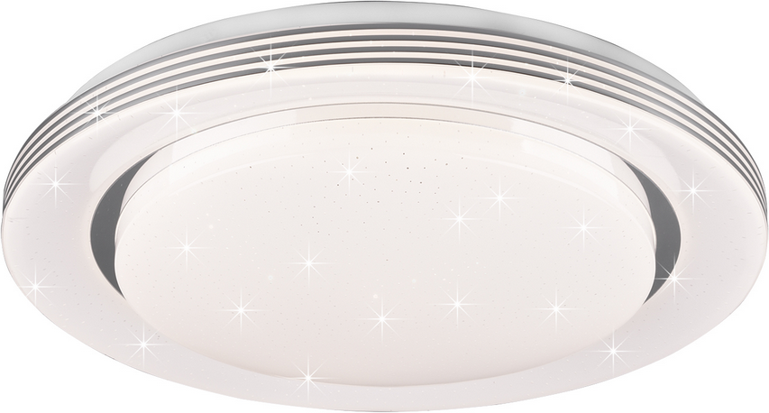 Reality Leuchten LED-Deckenleuchte 'Atria' weiß Ø 38 x 7,5 cm 2000 lm