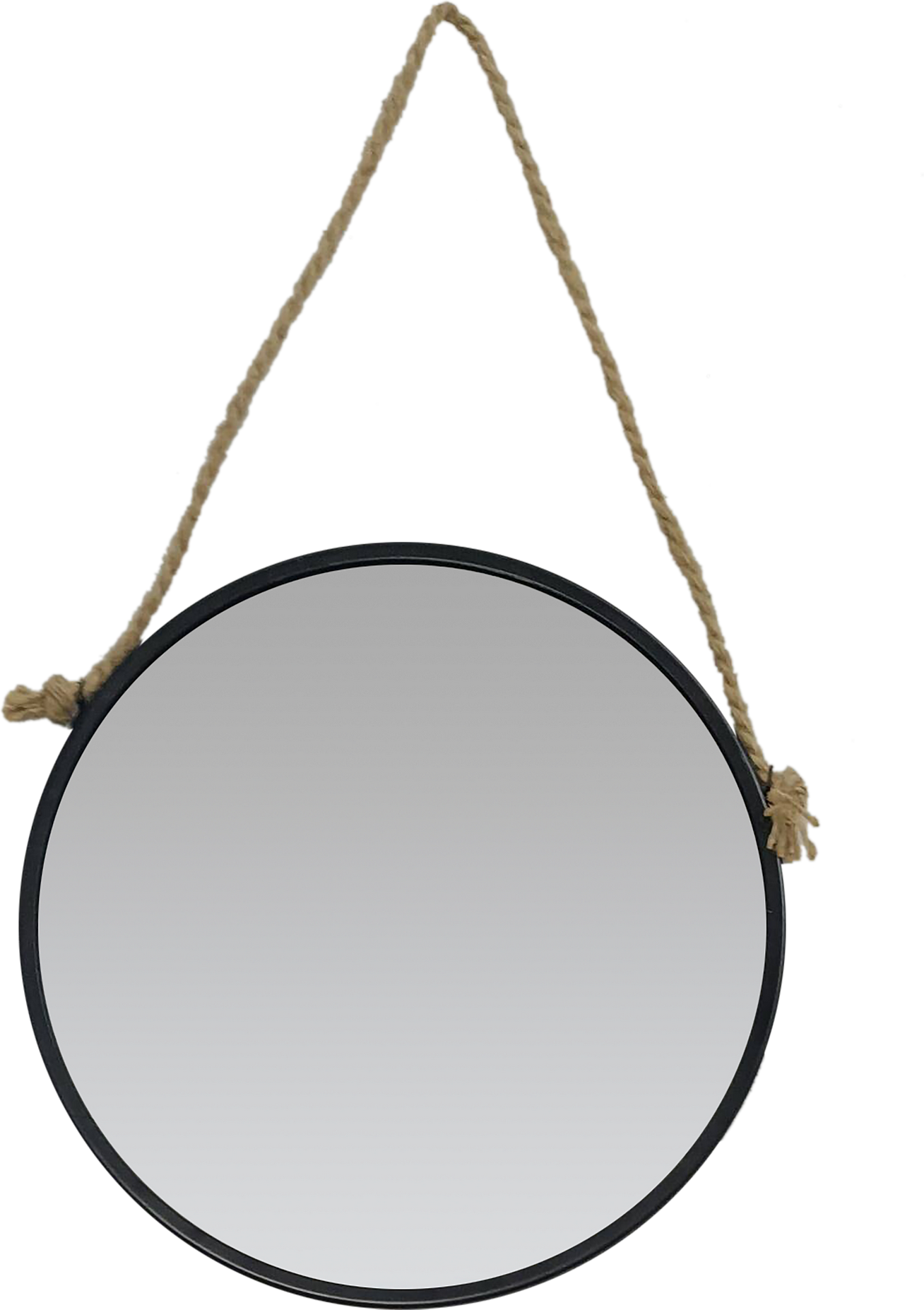 Wandspiegel 'Caracas' schwarz Ø 30 cm