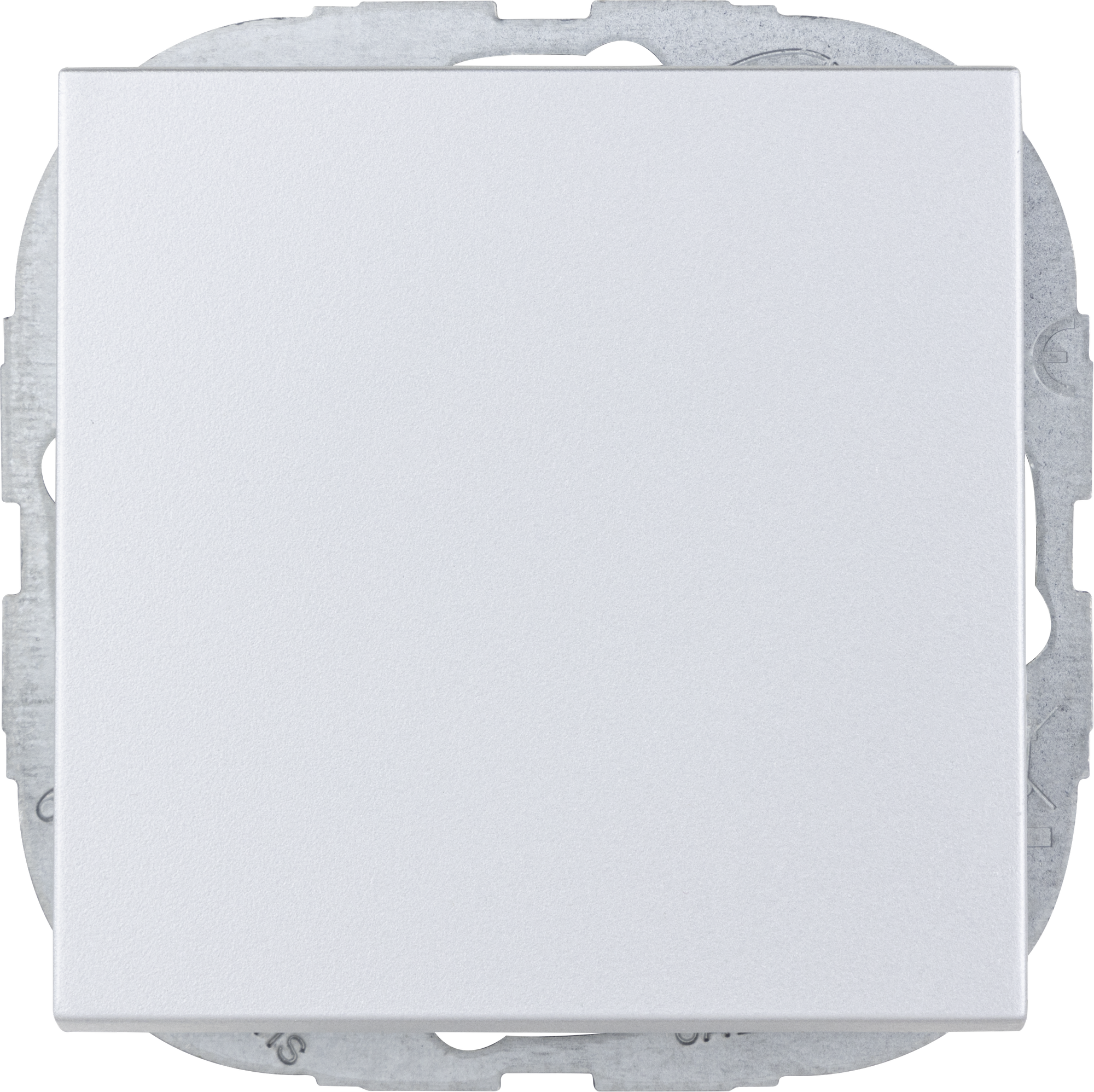 Aus-/Wechselschalter 'Designline' silbern mit Abdeckung