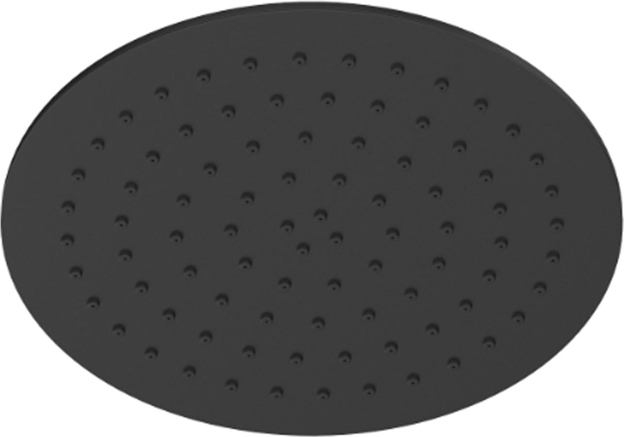 Thumbnail - Chris Bergen Kopfbrause schwarz matt Edelstahl 25 cm