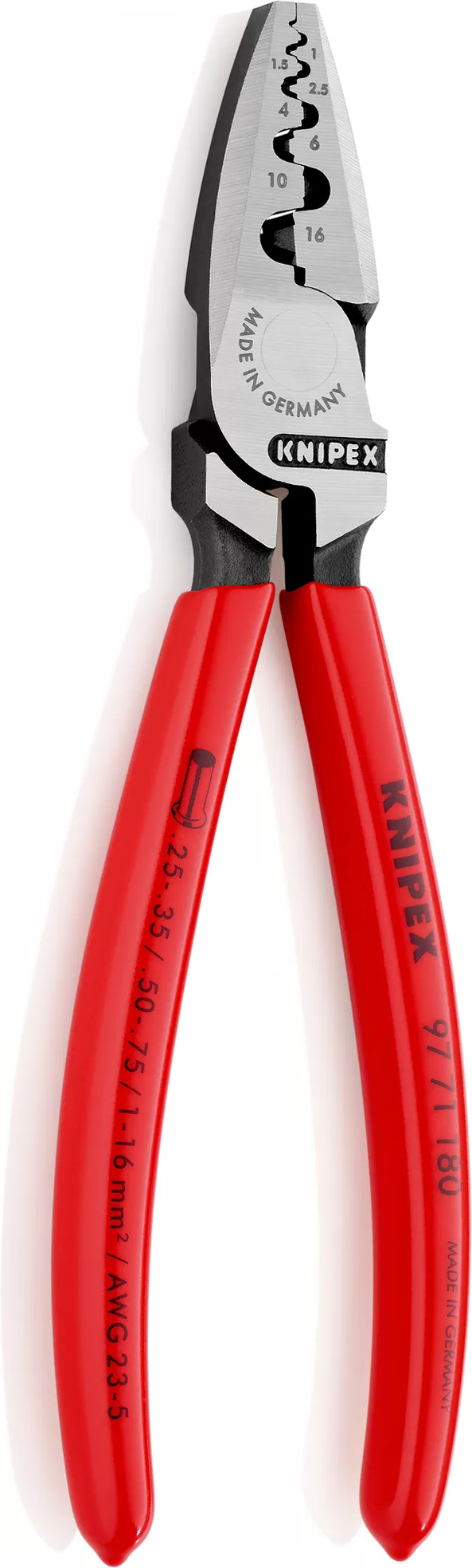 Knipex Crimpzange für Aderendhülsen 180 mm