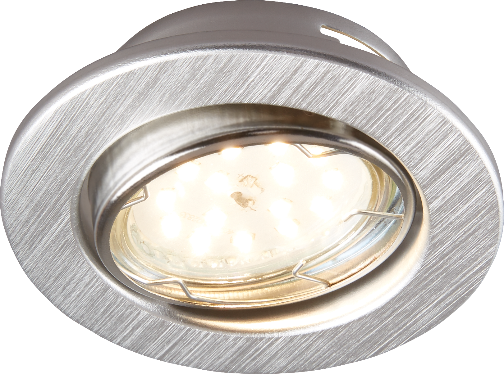 toom LED-Einbauleuchten-Set aluminiumfarben Ø 8,6 cm 3 Stück