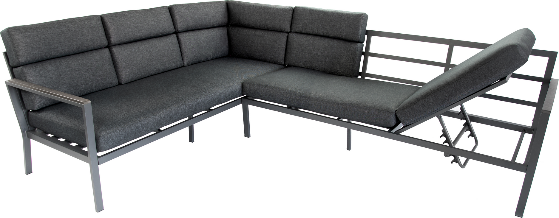 bellavista® Ecklounge 'Sorrent' anthrazit 5-teilig
