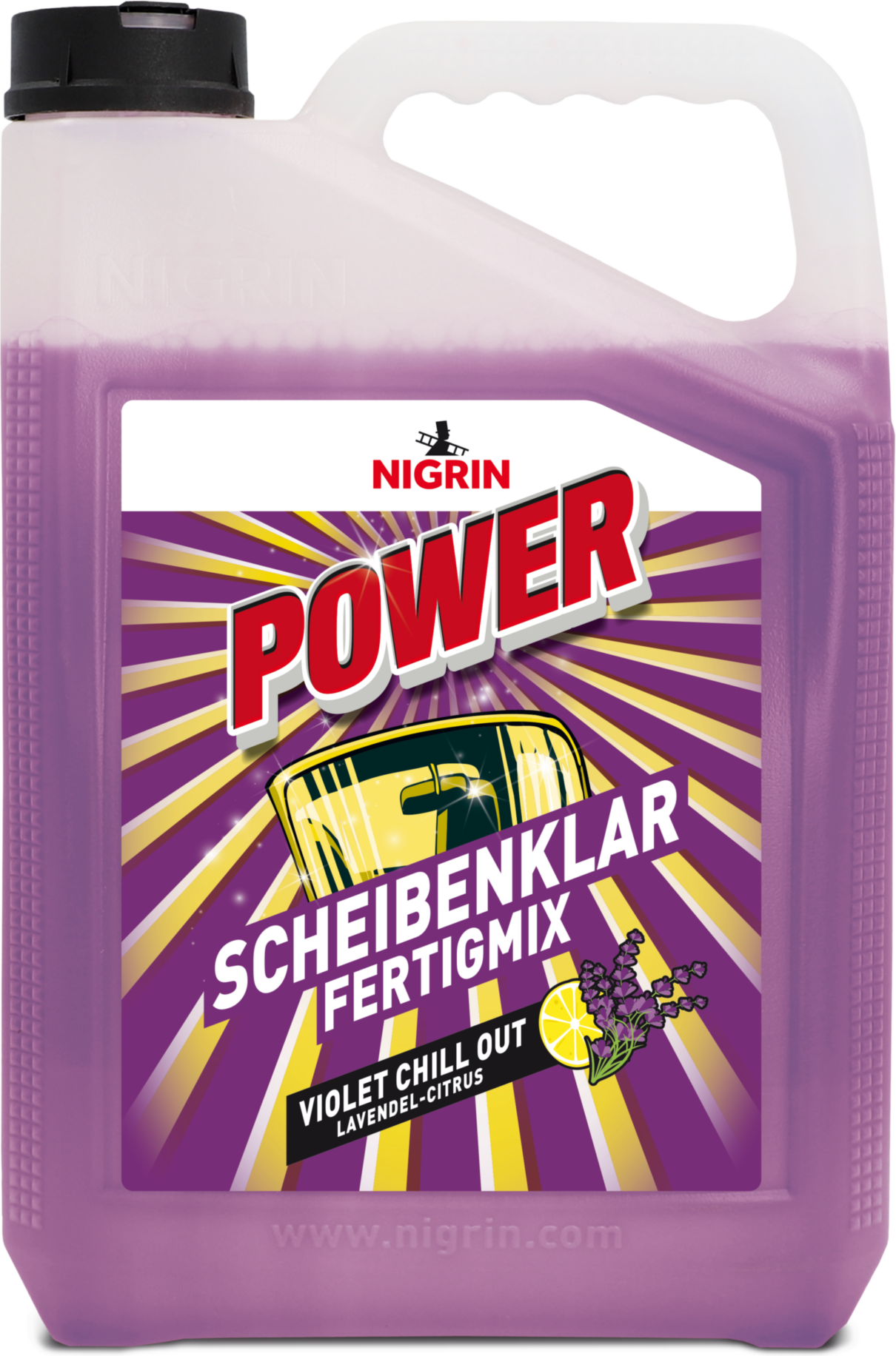 Nigrin Scheibenklar 'Power' Fertigmix Lavendel-Citrus 5 l