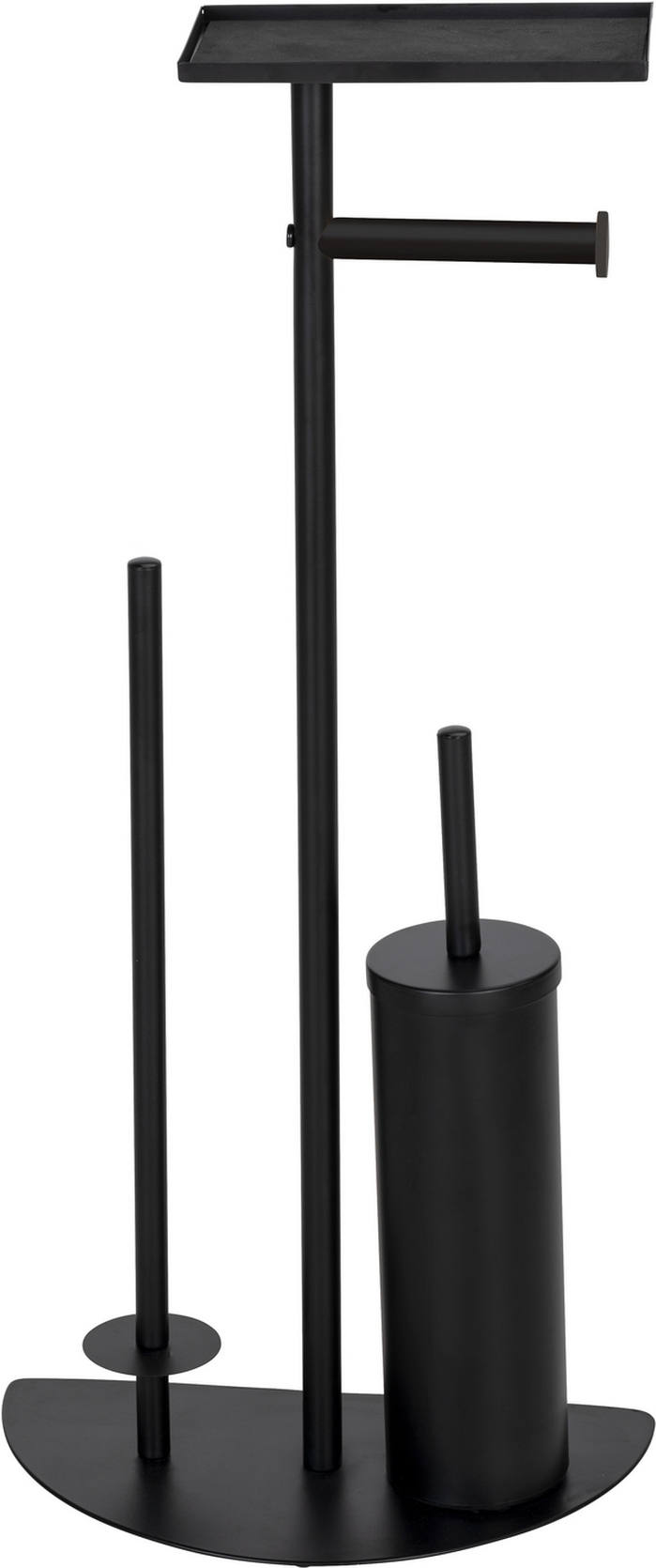 Thumbnail - Wenko Stand WC-Garnitur 'Cosenza' 4-in-1 matt schwarz mit Ablage