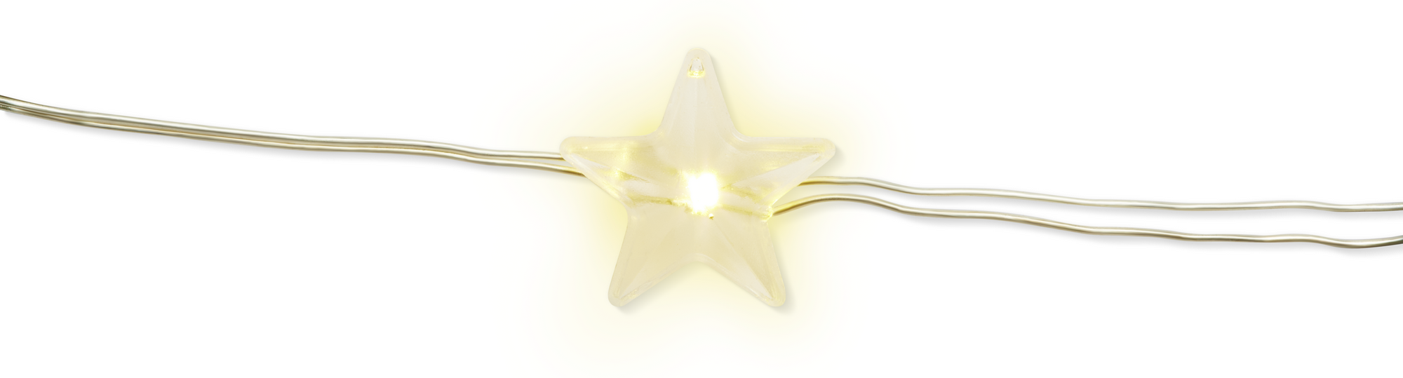 toom LED-Draht-Lichterkette 'Sterne' 20 LEDs warmweiß 150 cm
