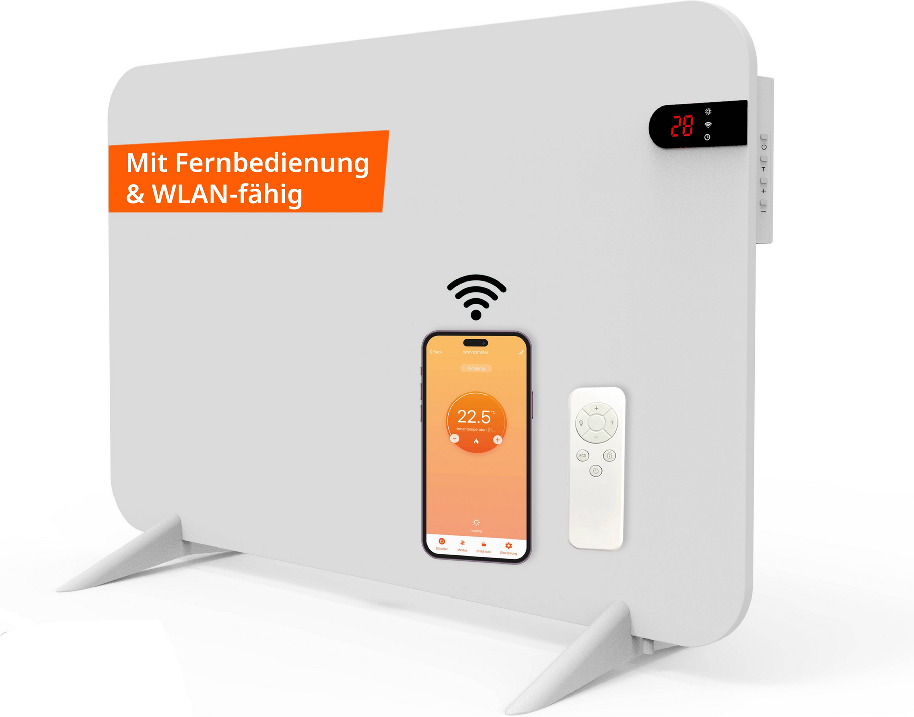 Infrarotheizung 'Smart Dual' weiß 450 W