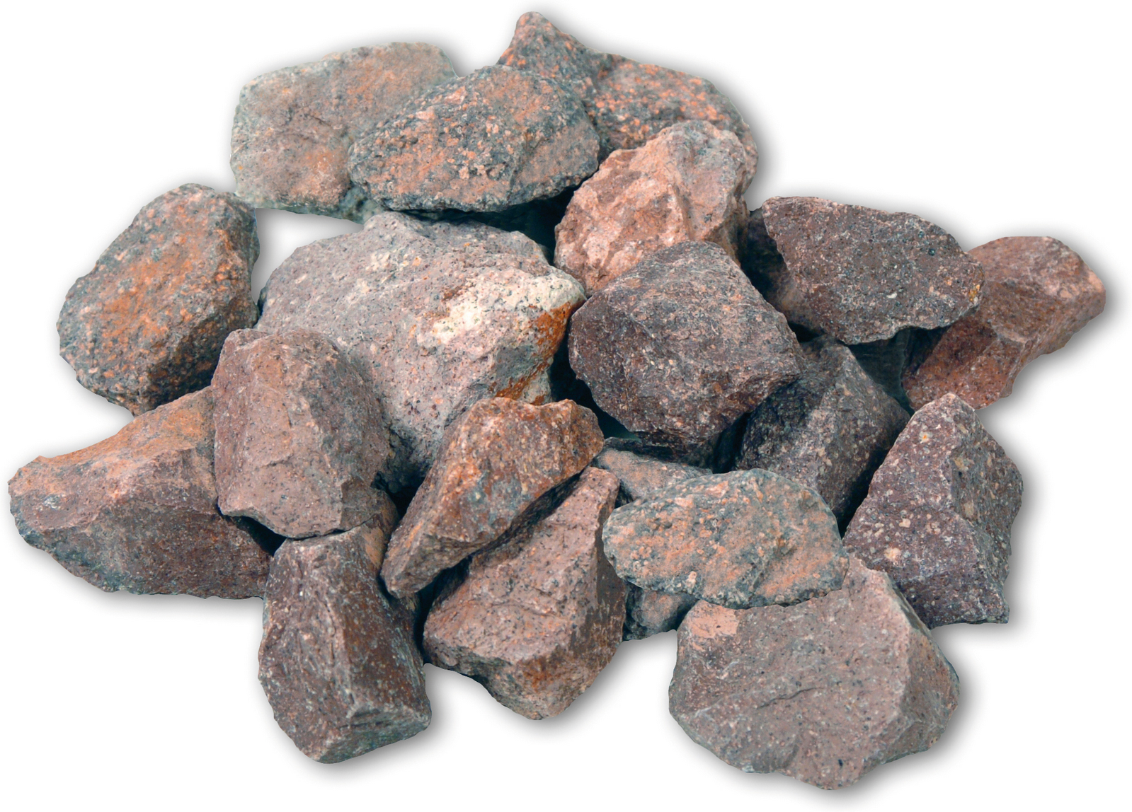 Bruchstein rot-braun 32/56 mm 250 kg im Big Bag