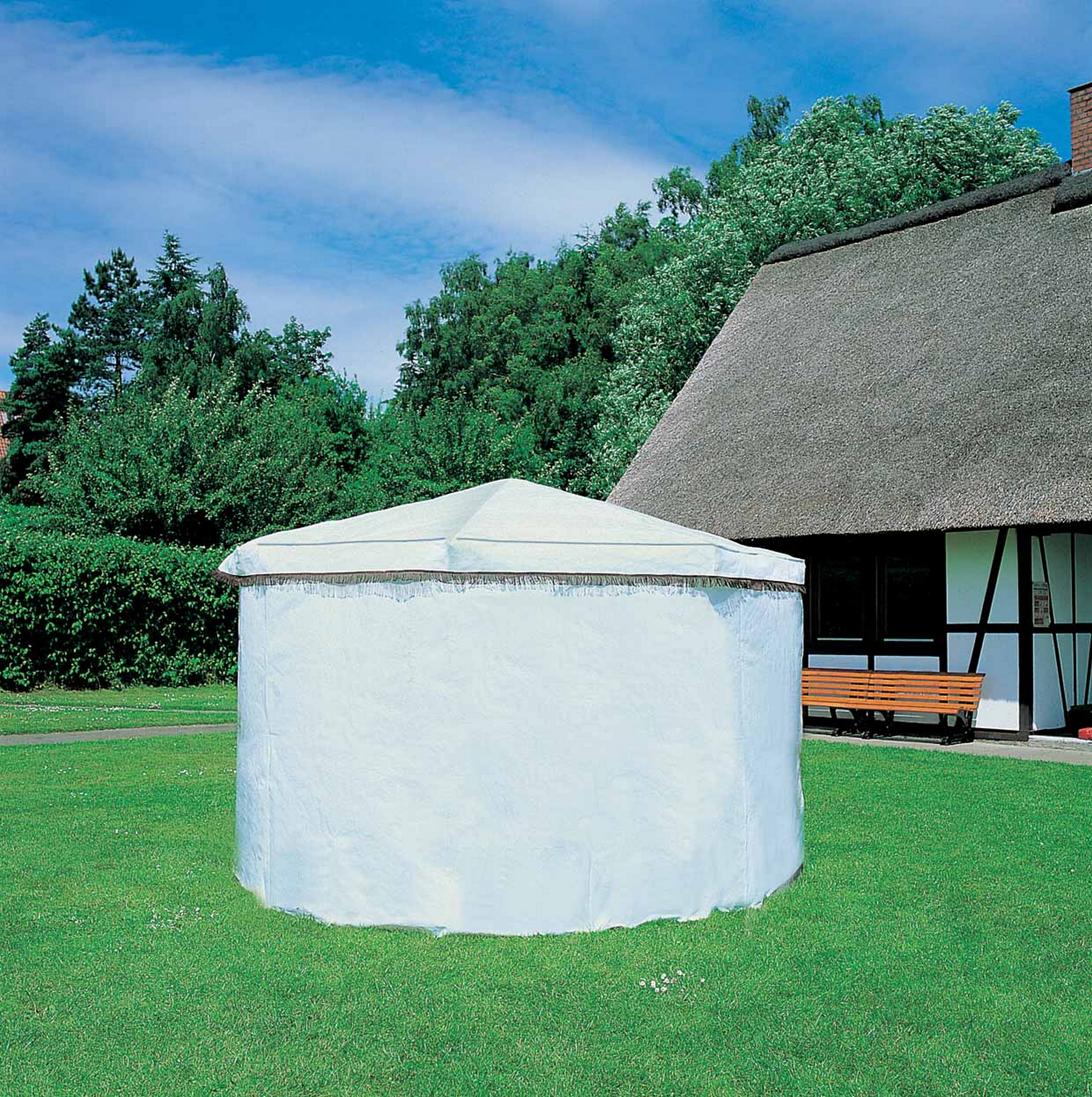 Promadino Schutzhülle für Pavillon 'Rosenheim' weiß