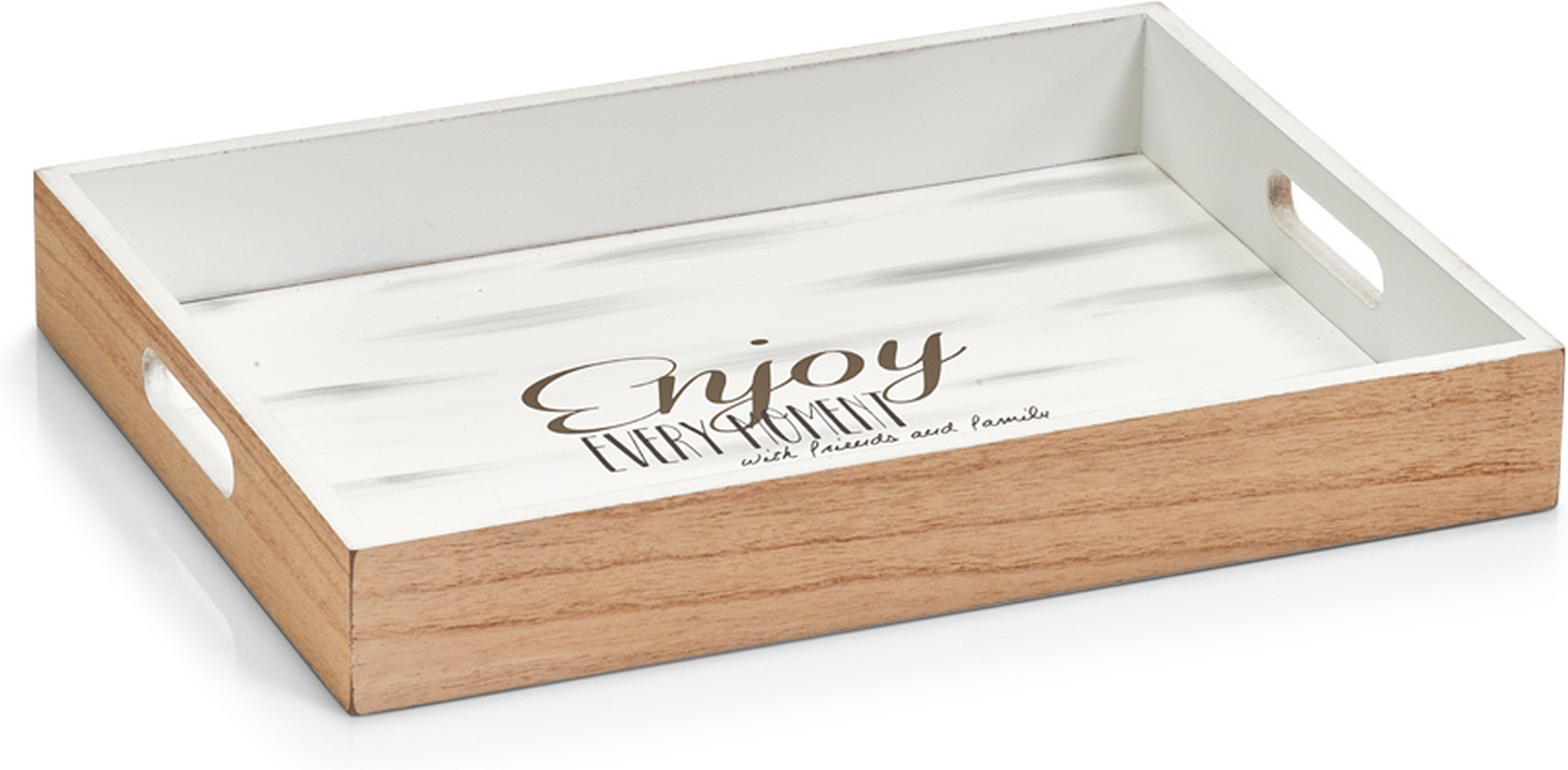 Thumbnail - Zeller Tablett 'Enjoy' Holz 40 x 4 x 30 cm