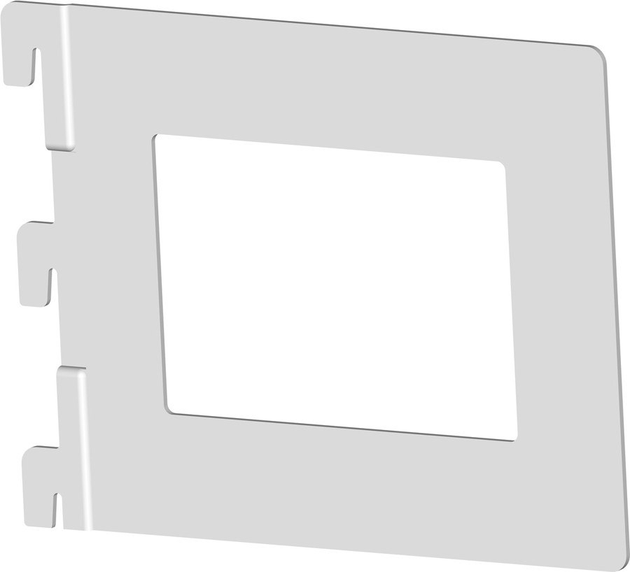 Thumbnail - Element System Single-Bücherbügel weiß 153 x 20 x 117 mm