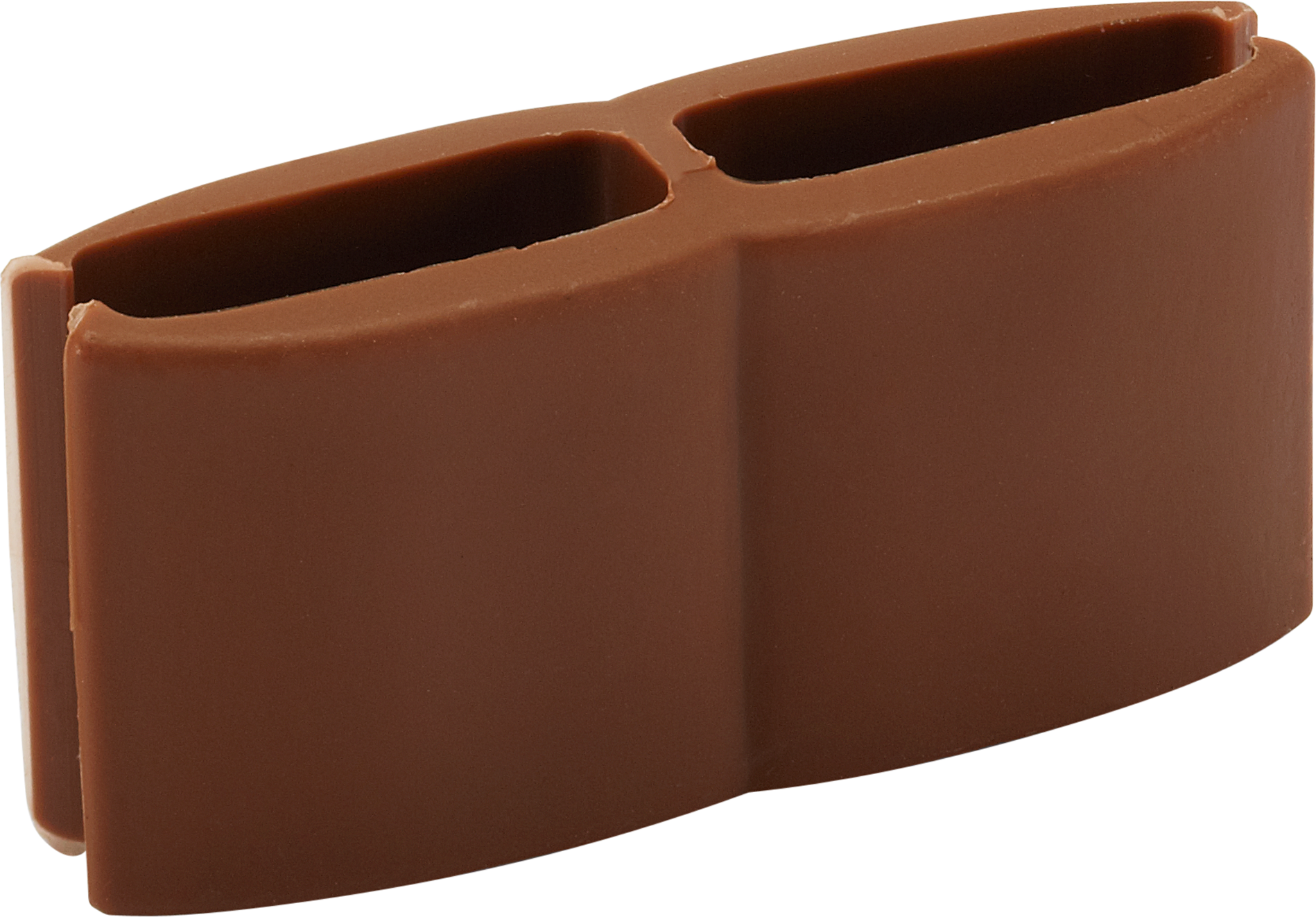 Videx Mattenverbinder Kunststoff nussbaumfarben 4 Stück